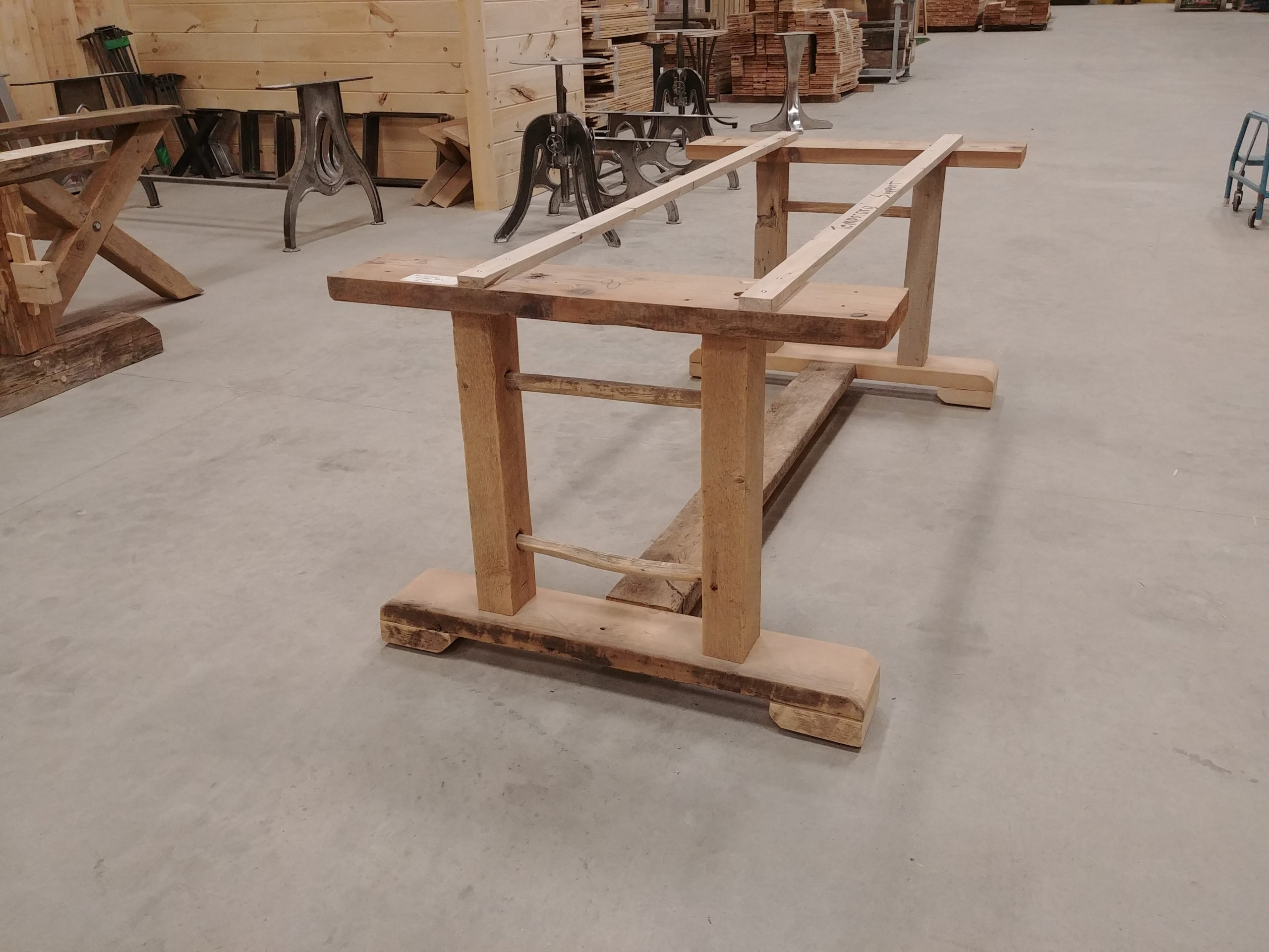 Table - Reclaimed Pine Ladder Base